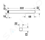 DURAVIT - Sprchy Sprchová hlavice, matná černá UV0640002046