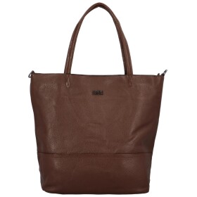 Nadčasová velká dámská koženková kabelka Laurencie, coffee