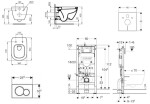 GEBERIT - Duofix Set předstěnové instalace, klozetu Tesi a sedátka, tlačítko Sigma01, lesklý chrom SANI11CD1117
