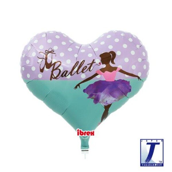 Balónek baletka srdíčko 35 cm Balónek baletka srdíčko 35 cm
