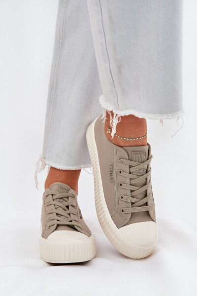 Dámské Textilní Tenisky Na Platformě Big Star RR274779 Šedé 39