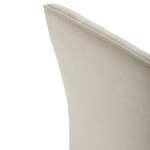 Židle jídelní, krémová látka, šedé kovové nohy