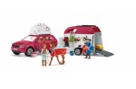 Schleich 42535 Dobrodružné auto s přívěsem a koněm