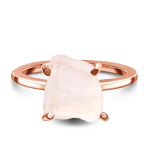 Royal Fashion prsten 14k zlato Vermeil GU-DR15849R-ROSEGOLD-ROSEQUARTZ Velikost: 7 (EU: 54-56)