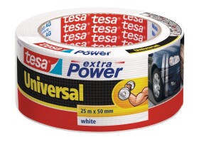 Tesa opravná páska Extra Power Universal, 25 m x 50 mm, textilní, silně lepicí, bílá