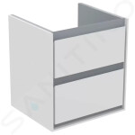 IDEAL STANDARD - Connect Air Umyvadlová skříňka 480x409x517 mm, lesklý bílý/matný světle šedý lak E1607KN