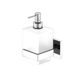 STEINBERG - 450 Dávkovač mýdla s držákem, matné sklo/chrom 450 8000