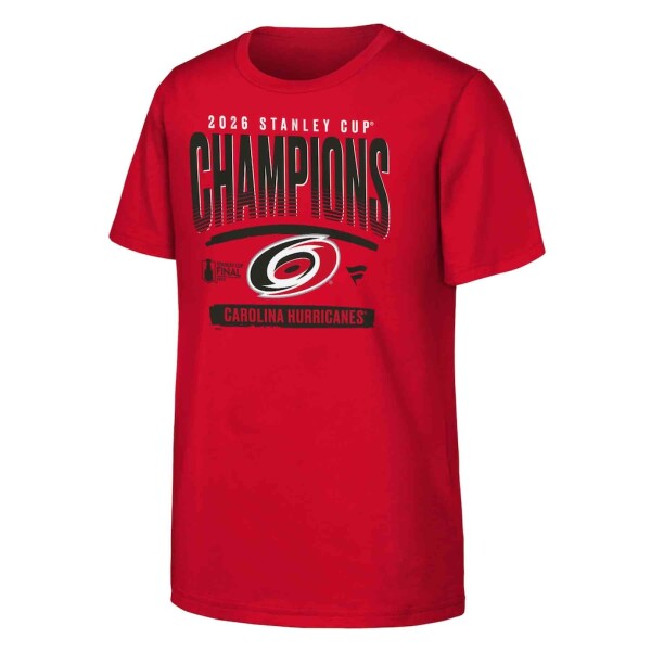 Fanatics Dětské tričko Carolina Hurricanes NHL 2026 Stanley Cup Champions Signature Roster Velikost: Dětské M (140 - 146)