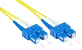 Good Connections LWL 0,5m žlutá / Optický patch kabel / Duplex / SC/SC / Singlemode OS2 9/125 µm / LSZH (LW-9005SC)