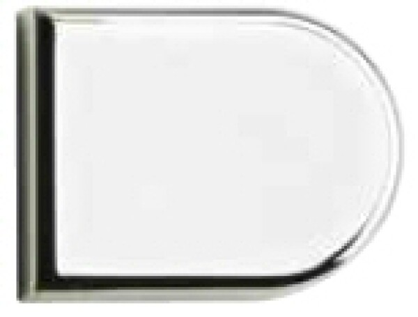 HETTICH 40495 krytka pro závěs na sklo 4,0-5,2mm typ B (tvar D) chrom lesk (105383)