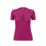 KARPOS Wild Animals W T-Shirt, Raspberry Coulis/ Print 2 velikost: M