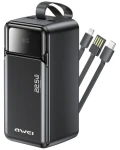 Awei PA-107 černá / Powerbanka / 50000mAh / PD 22,5W / 3x USB (PA-107)