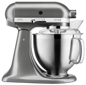 KitchenAid Kuchyňský robot Artisan 5KSM185PSEMS stříbrná / 300W / 4,8L / 10 rychlostí (5KSM185PSEMS)