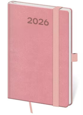 Diář 2026 týdenní kapesní Print Pop - růžová
