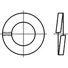 TOOLCRAFT TO-6854229 pérová podložka vnitřní Ø: 16 mm DIN 127 Ušlechtilá ocel V4A A4 50 ks