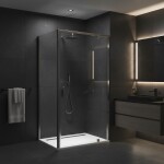 REA/S - Sprchový kout Primo Swing 90x80 Chrome KPL-K5156