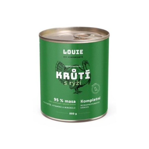 Louie konzerva Krůtí s rýží Hmotnost: 800g