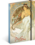 Alfons Mucha Hudba 13x21 Cm blok Blok