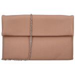 Módní dámská koženková plesová kabelka Trifa, růžová