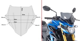 A3113 plexi kouřové Suzuki Gsx S 750 (17-21), vxš 280x365 mm, včetně montážní sady