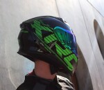 Helma na moto Xrc Drod black/green - 2Xl / černá