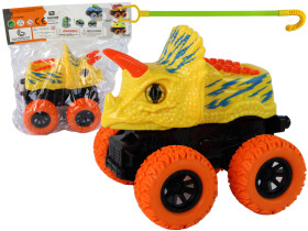 Mamido Autíčko Triceratops s třecím pohonem žluté