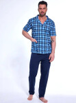 Pyžamo Cornette 318/53 cr/r 3XL-5XL pánské rozepínací tmavě modrá 3xl