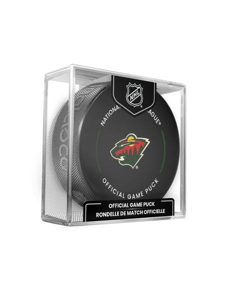 Inglasco / Sherwood Puk Minnesota Wild NHL Official Game Puck 2024-2025