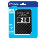 VERBATIM HDD 2.5" 2TB Store 'n' Go Portable Hard Drive USB 3.0, Black GEN II EDF_711756