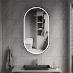 Erga Gwen, oválné LED zrcadlo 50x90cm v černém kovovém rámu, 3 barvy světla, přední osvětlení, vyhřívací podložka proti zapaření, ERG-V01-GWEN-5… ERG-V01-GWEN-5090-BK