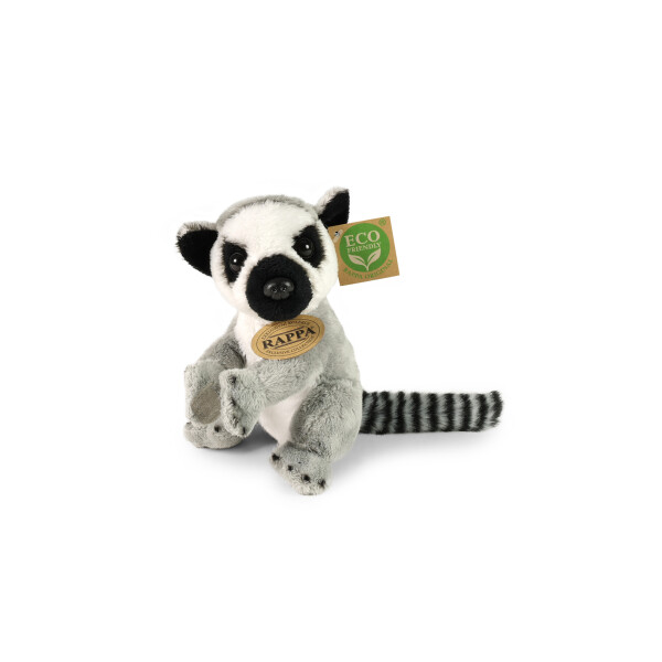 Plyšový lemur sedící 15 cm, ECO-FRIENDLY