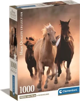 Clementoni PUZZLE Běžící koně