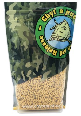 Chyť a pusť Kukuřičné peletky - 8mm 1kg,Chyť a pusť Kukuřičné peletky - 8mm 1kg