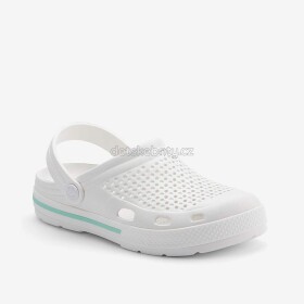 Dětské plážovky Coqui 6413 white/white Lt. Mint Velikost: 36