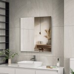 Erga Rectangle, čtvercové zrcadlo 80x80 cm, ERG-V01-RECTAGLE-8080-CL