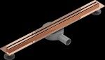 MEXEN - Flat 360 Slim podlahový žlab 60 cm otočný růžové zlato 1641060