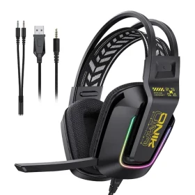ONIKUMA X13 černá / Herní sluchátka / USB / jack 3.5 mm / RGB / mikrofon (X13 Black)