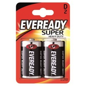 Eveready Super Baterie - Velký monočlánek D 2 ks (blistr) (7638900083613)