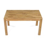 Jídelní stůl 140x80x75, masiv dub bílý, povrchová úprava olejem, nohy 8x8 cm