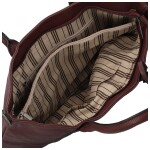 Trendy dámská koženková kabelka na rameno Ceyla, tmavě vínová