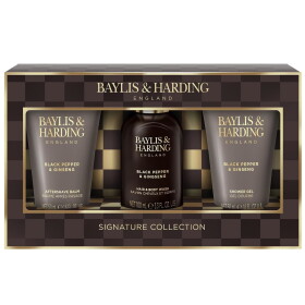 Baylis & Harding Sada pánské kosmetiky Black Pepper & Ginseng, černá barva, plast