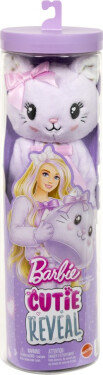 Barbie cutie reveal Barbie a starostliví medvídci sladké mašle - fialové kotě - Mattel Barbie