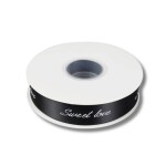 Stuha Sweet Love Cake Star černá (25 mm x 45 m)