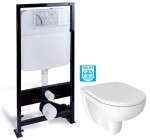 PRIM - předstěnový instalační systém bez tlačítka + WC JIKA LYRA PLUS RIMLESS + SEDÁTKO DURAPLAST PRIM_20/0026 X LY1