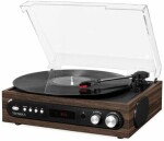 Victrola 3-in-1 VTA-65 hnědá / Gramofon s rádiem / 33 45 78 RPM / FM / BT / RCA / repro (VTA-65-ESP-EU)