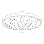 AQUALINE - Hlavová sprcha, průměr 300, ABS/chrom SC113