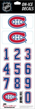 Sport Star Samolepky na Helmu Montreal Canadiens NHL Decals