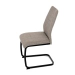 Jídelní židle, hnědá, látka, DCL-438 BR2