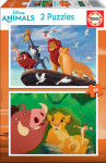 Puzzle Lví král: S nejbližšími 2x48 dílků