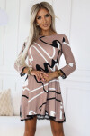 Dámské šaty 577-1 - NUMOCO béžová L/XL